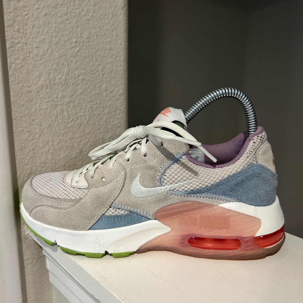 Nike Air Max Excee Running Shoes Womens Sz 5.5 White Pink Blue Grey CD5432-120 - Picture 4 of 9